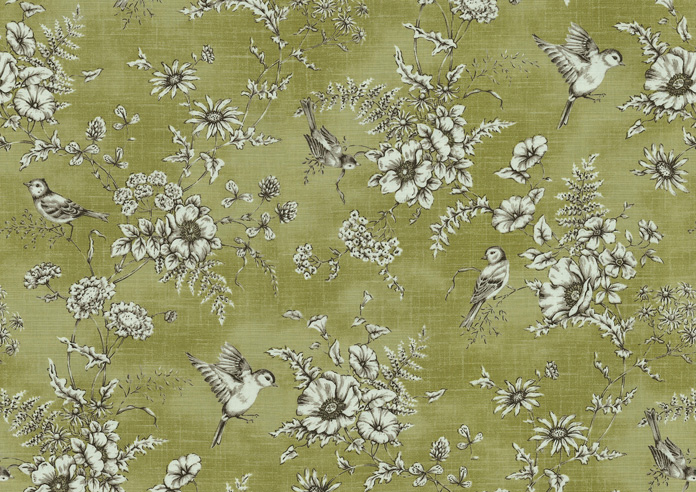Finch Toile, Willow - Roman Blind - Image 6